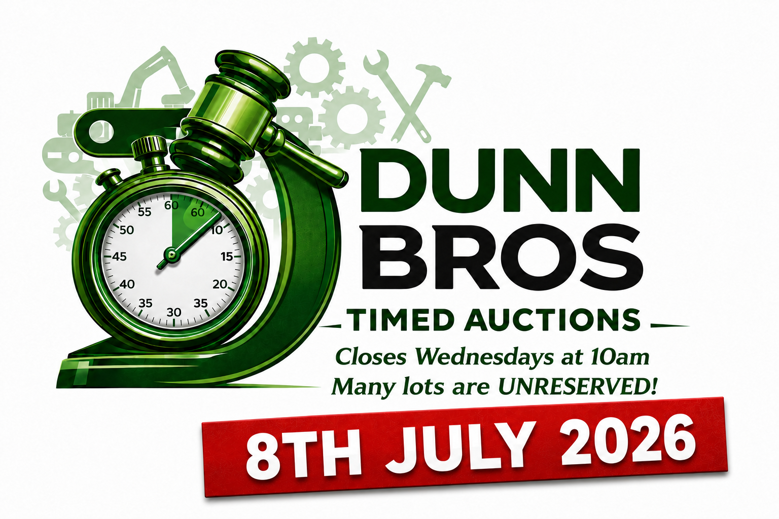 July 8th 2026 10AM Commercial,  Plant, Machinery and Agricultural Equipment - TIMED 